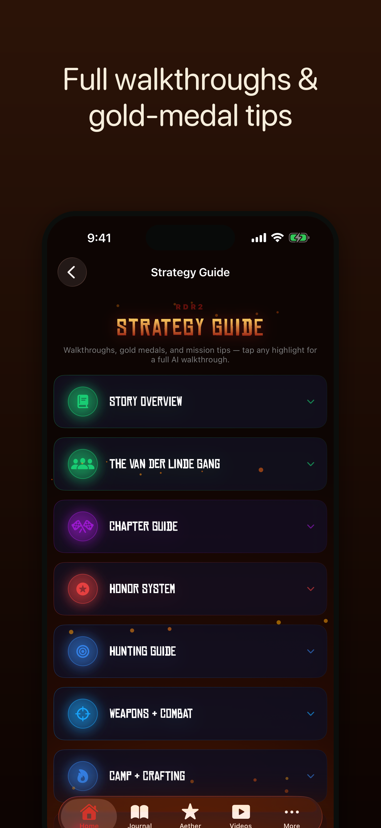 RDR2 Companion — App Store screenshot 3 of 4