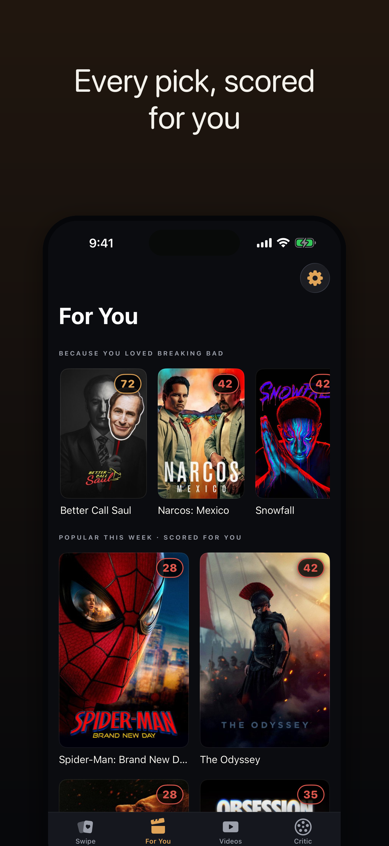 ReelCritic — personal recommendations and trusted articles in For You