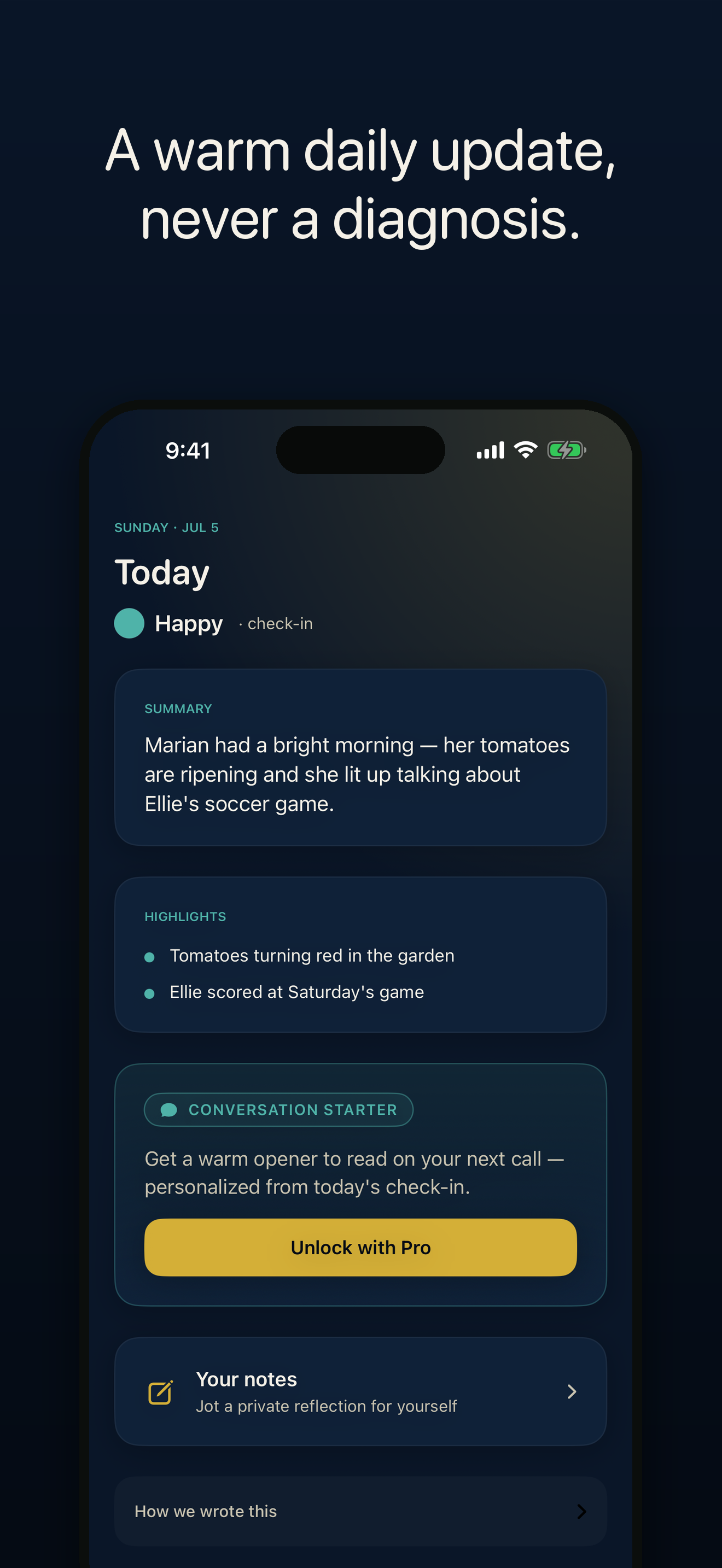 Senior Sage conversation starters that make the next call easier