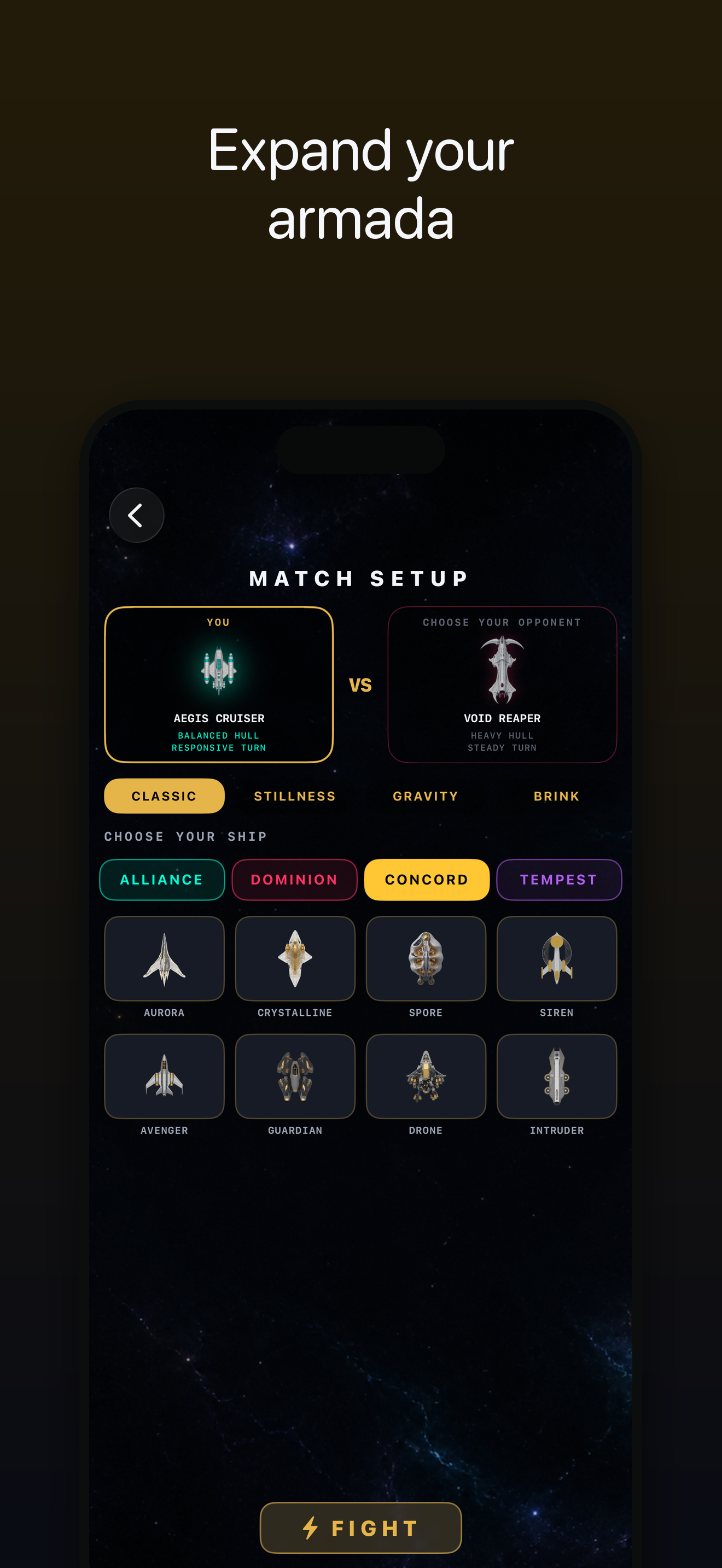 Stellar Melee — the Concord ship expansion pack